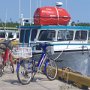 <p align=left>Nous nous y rendons en vélo électrique. Belle promenade.